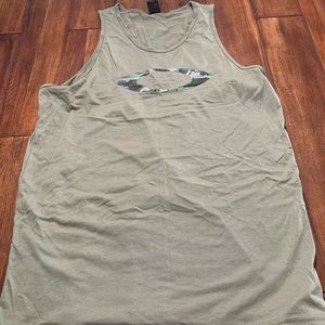 This is an Oakley shirt. It is good to workout in.